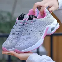 Sneakers da running da donna con mesh traspirante, ammortizzazione, allacciatura e suola antiscivolo - adatte per lo sport e il lavoro