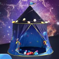 Folding children's tent in rainbow design