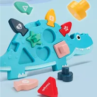 Dětská edukační hra - najdi tvar na těle dinosaura