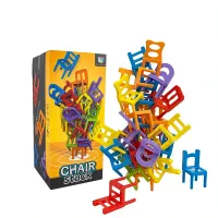 Folding social game for children and adults - Game falling chairs