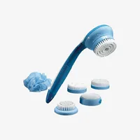 Rotary shower brush 5 in 1