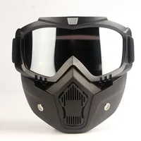 Lunettes de moto avec masque