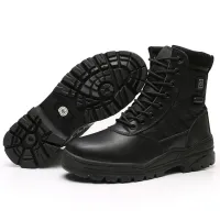Leather black shoes for men with breathable design, non-slip sole and available in sizes 39-45