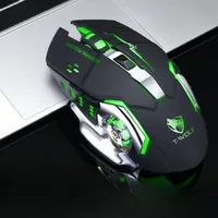 Souris optique sans fil Bluetooth ergonomique avec design LED