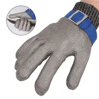 Safety cut resistant stainless steel gloves