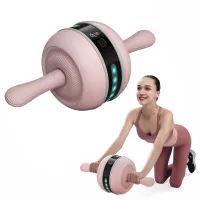 Home bodybuilding roller machine to strengthen belly muscles - 2 variants