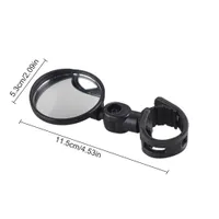 Universal swivel mirror for motorcycle or bicycle