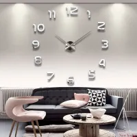 Duży zegar ścienny 3D