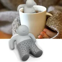Tea strainer in the shape of a dummy