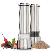 Stainless steel pepper grinder