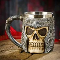 Skull-shaped mug in a beautiful design