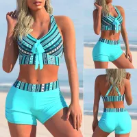 Women's Two Piece High Waist Tankini Swimsuit