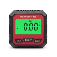 Digital Angle Finder, Backlight Lcd Digital Angle Gauge Protractor Inclinometer Be-vel Box, Magnetic Base, 4 Of 90 Degree Finder Angle Tool