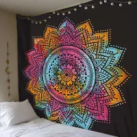 Large decorative hanging Indian mandala on the wall