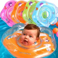 Inflatable ring around the neck for bathing babies - 4 colors