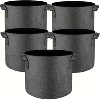 Growing bags 18,93 L - Universal pots made of nonwoven fabric with handles for vegetables, fruit, flowers, herbs, succulents and bonsai