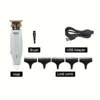 Professional hair machine with hollow blade and electric pusher for precise shaping and smooth cuts