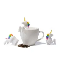 Sită de ceai din silicon în formă de unicorn