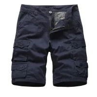 Men's sports cargo shorts - Comfortable cotton shorts for leisure and fitness