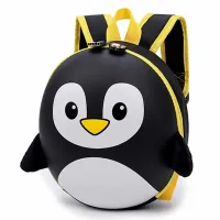Baby backpack with a penguin theme