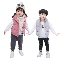Luxury children's insulated vest for girls and boys in corduroy material - more colours Coleman