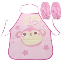 Children's kitchen apron with sleeves