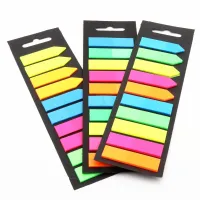 Fluorescent self-adhesive notes - 200 pieces of highlight bookmarks for school and office