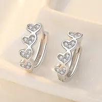 Beautiful women's silver earrings CHARM