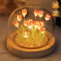 Tulip Night Light Handmade DIY Materials Household Decoration