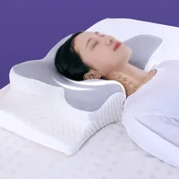 Relaxačný vankúš na pamäť krčnej chrbtice pre bezbolestný spánok a úľavu od bolesti