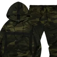 Men's 2-piece set Camo: Stylish sports sweatshirt and jogger sweatpants