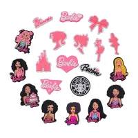 Self-adhesive cute decorations on the phone case and other objects with Barbie motif