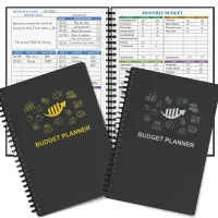 Finance and spending organizer - Monthly budget planner for efficient management (in Czech a5)