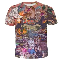 Tricou pentru copii cu mâneci scurte și imprimeu Jurassic World