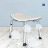 1 pièce Chaise de douche pour seniors/personnes handicapées - Hauteur d'assise réglable pour douche et baignoire