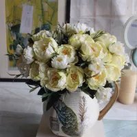 Decorative bouquet of peonies - 5 colors