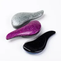 Luxury shaped comb with Fulgenzio glitter design