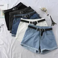 Shorts en jean taille haute Olivia pour femme