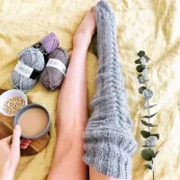 Women's knee socks 2023 - extra long, warm, knitted and fashionable