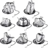 Aranyos teaszűrő különböző formákban