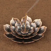 Stojak w kształcie kwiatu lotosu na patyczki zapachowe Jaxson