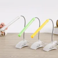 Flexible LED lamp with clip for comfortable reading