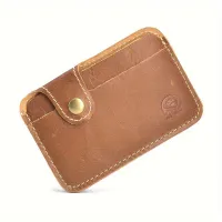 Compact and elegant card holder made of premium beef leather