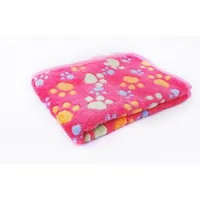 Soft blanket for dogs with paw printing