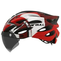 Kask rowerowy z okularami M/L 54 - 61 cm