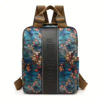 Ladies' anti-theft backpack with large capacity and fashion printing