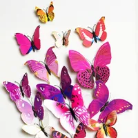 3D Butterfly wall decoration - 12 pcs