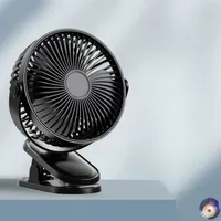 Přenosný kempingový ventilátor s LED světlem, oscilací a vestavěnou dobíjecí baterií 7000mAh