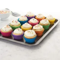 Set of silicone muffin molds (12 pieces ROUND)