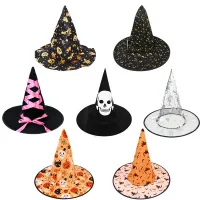 Halloweenský čarodějnický klobouk ke kostýmu